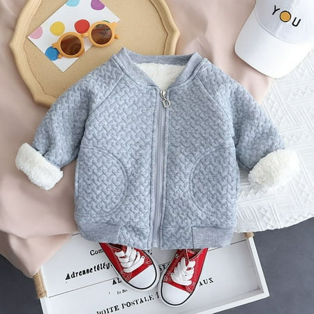 Cathalem Boys Fleece Lined Jacket Kids Toddler Infant Baby Boys Girls Long Sleeve Solid Patchwork Fleece Winter Unforgotten Coat Outerwear Grey 18-24 Months
Cathalem Boys Fleece Lined Jacket Kids Toddler Infant Baby Boys Girls Long Sleeve Solid Patchwork Fleece Winter Unforgotten Coat Outerwear Grey 18-24 Months