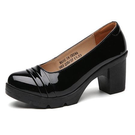 DADAWEN Women s Classic Leather Platform Mid-Heel Round Toe Mary Jane Oxfords Dress Pumps Shoes6 Black
DADAWEN Women s Classic Leather Platform Mid-Heel Round Toe Mary Jane Oxfords Dress Pumps Shoes6 Black