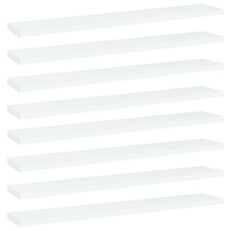 WONISOLI Bookshelf Boards 8 pcs White 23.6 x3.9 x0.6 Chipboard