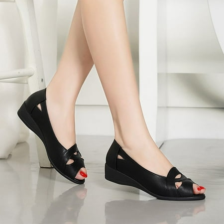 Bxzhiri Pumps Women s Wedge Heel Shoes Latin Dance Shoes Bridal Shoes Work Shoes Casual Shoes
