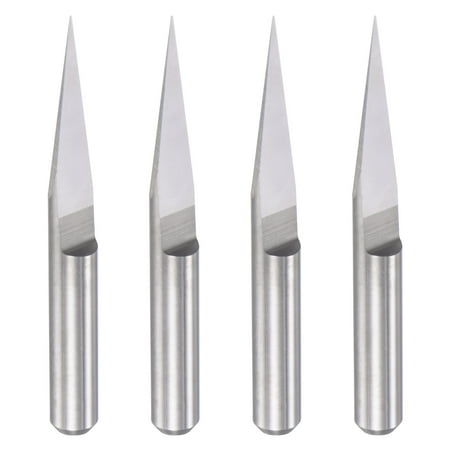 Uxcell 1/8 Shank 0.1mm Tip 15 Degree Solid Carbide Wood Engraving CNC Router Bit 4 Pack
Uxcell 1/8 Shank 0.1mm Tip 15 Degree Solid Carbide Wood Engraving CNC Router Bit 4 Pack