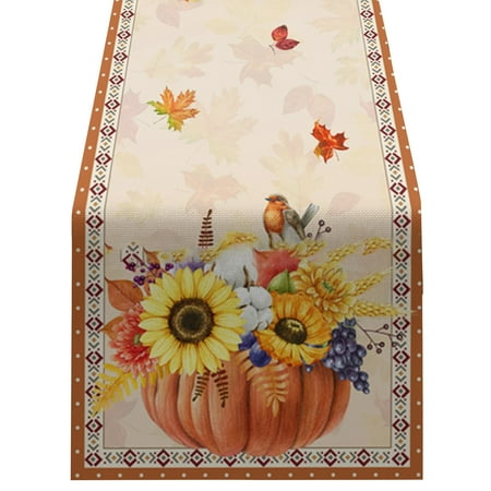 Yubatuo Fall Decor Thanksgiving Table Runner Pumpkin Fall Leaves Kitchen Decor Linen Burlap Table Runner for Table Seasonal Fall Thanksgiving Holiday Decor Harvest Table Decor (13 x 72 )
Yubatuo Fall Decor Thanksgiving Table Runner Pumpkin Fall Leaves Kitchen Decor Linen Burlap Table Runner for Table Seasonal Fall Thanksgiving Holiday Decor Harvest Table Decor (13 x 72 )