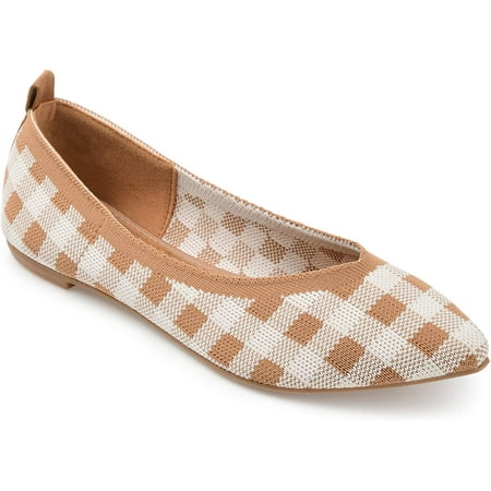 Journee Collection Womens Flats 7.5 Tan