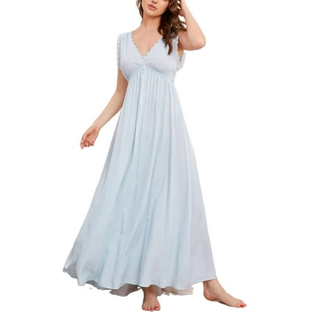 Elegant V neck Nightgowns Sleeveless Baby Blue Womens Nightgowns & Sleepshirts (Women s)
Elegant V neck Nightgowns Sleeveless Baby Blue Womens Nightgowns & Sleepshirts (Women s)