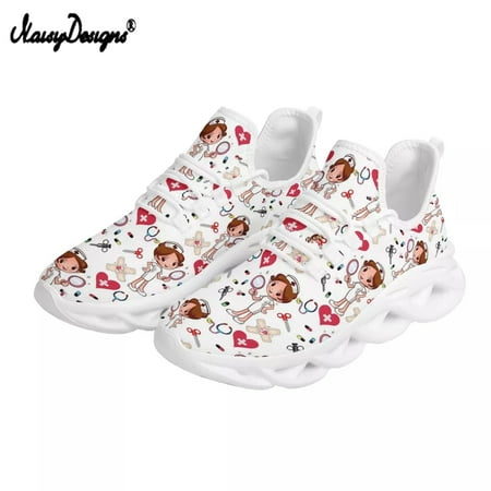 Noisydesigns 3D Nurse Doctor Printing Damping Platform Sneakers for Women Breathable Kintting Mesh Lace up Flat Shoes zapatos
Noisydesigns 3D Nurse Doctor Printing Damping Platform Sneakers for Women Breathable Kintting Mesh Lace up Flat Shoes zapatos