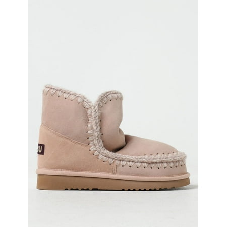 Mou Flat Ankle Boots Woman Blush Pink Woman