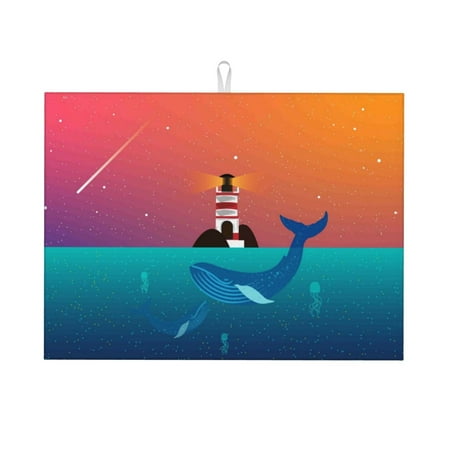 Bingfone Lighthouse And Whale 18 X 24 Dish Drying Mat For Kitchen Counter Ultra Absorbent Microfiber
Bingfone Lighthouse And Whale 18 X 24 Dish Drying Mat For Kitchen Counter Ultra Absorbent Microfiber