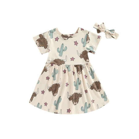 Bagilaanoe Toddler Baby Girl Summer Dress Short Sleeve A-line Princess Dresses + Headband 6M 12M 24M 3T 4T 5T Kids Casual Swing Sundress
Bagilaanoe Toddler Baby Girl Summer Dress Short Sleeve A-line Princess Dresses + Headband 6M 12M 24M 3T 4T 5T Kids Casual Swing Sundress