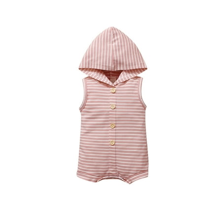 TheFound Newborn Baby Girl Boy Bodysuit Sleeveless Jumpsuit Stripes Hooded Romper Infant Unisex Summer Clothes Outfits
TheFound Newborn Baby Girl Boy Bodysuit Sleeveless Jumpsuit Stripes Hooded Romper Infant Unisex Summer Clothes Outfits