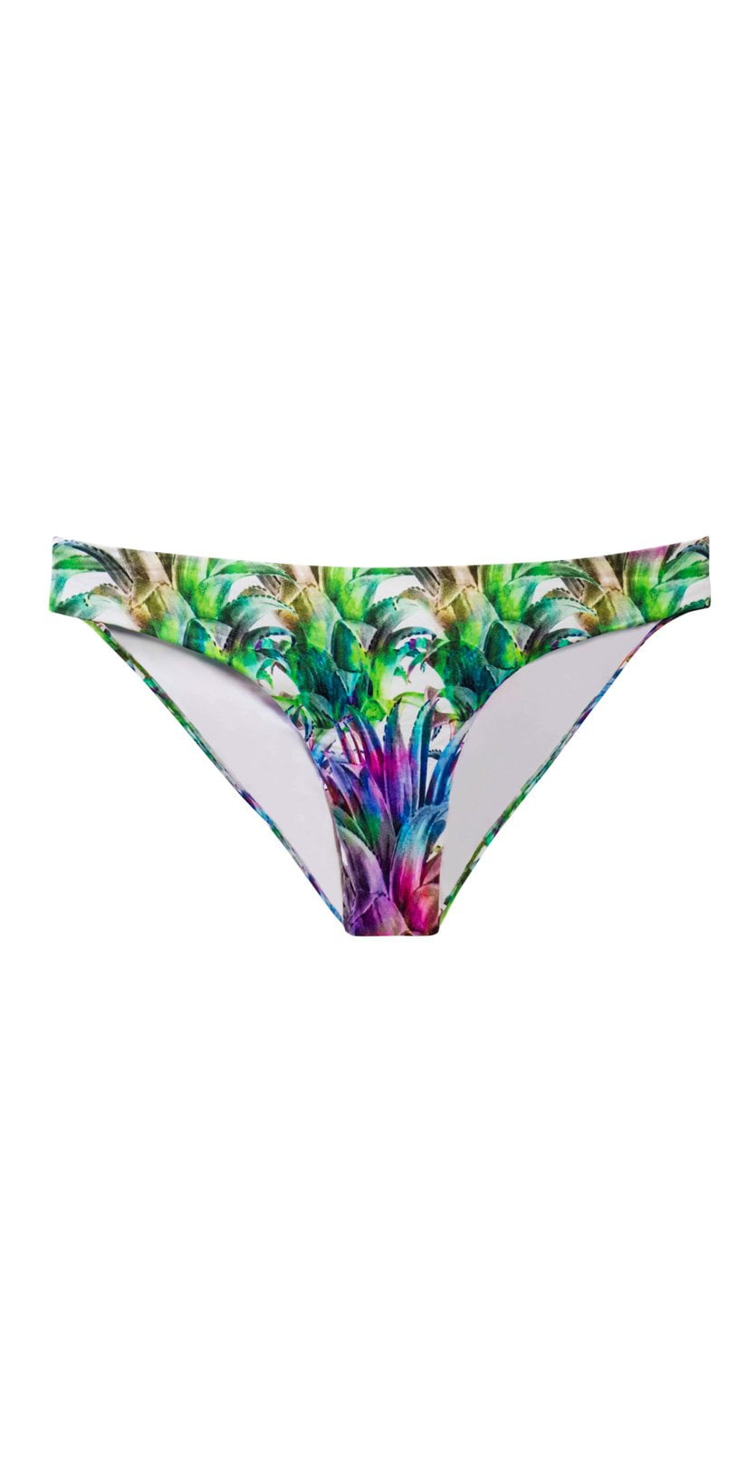 PilyQ Lanai Basic Ruched Full Bikini Bottom LAN 211F S Floral
