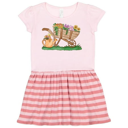 Inktastic Flower Wheelbarrow Gift Toddler Girl Dress