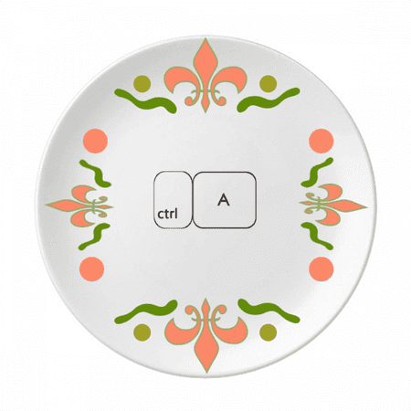 Keyboard Symbol ctrl A Art Deco Fashion Flower Ceramics Plate Tableware Dinner Dish
Keyboard Symbol ctrl A Art Deco Fashion Flower Ceramics Plate Tableware Dinner Dish