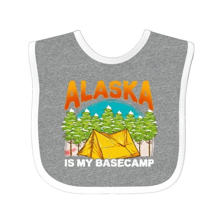 Inktastic Alaska Camping Vacation Gift Baby Boy or Baby Girl Bib
