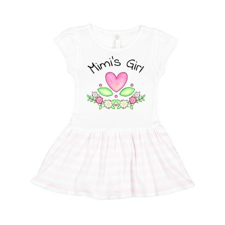 Inktastic Mimi s Girl- heart flowers Gift Toddler Girl Dress