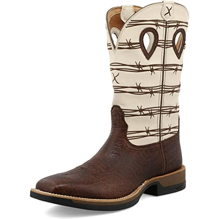 Twisted X Men s 12 Tech X™ Boot Brown Elephant Print & Bone 11.5 D