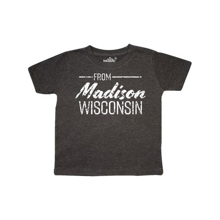 Inktastic From Madison Wisconsin in White Distressed Text Gift Toddler Boy or Toddler Girl T-Shirt
Inktastic From Madison Wisconsin in White Distressed Text Gift Toddler Boy or Toddler Girl T-Shirt