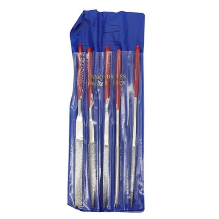 5pcs Diamond Needle File For Fine Filing Polishing Stone Glass Ceramic Files