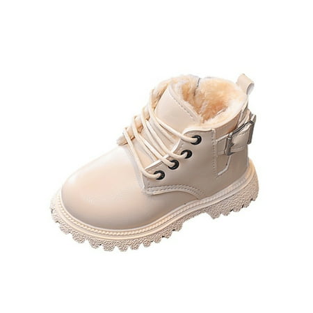 Crocowalk Unisex Kids Winter Booties Platform Ankle Boots Buckle Dress Boot Non-Slip Plush Lining Short Bootie Girls Boys Slip Resistant Round Toe Warm Shoes White 9C
Crocowalk Unisex Kids Winter Booties Platform Ankle Boots Buckle Dress Boot Non-Slip Plush Lining Short Bootie Girls Boys Slip Resistant Round Toe Warm Shoes White 9C