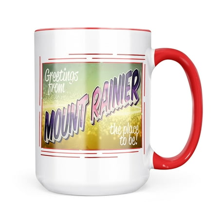 Neonblond Greetings from Mount Rainier Vintage Postcard Mug gift for Coffee Tea lovers
Neonblond Greetings from Mount Rainier Vintage Postcard Mug gift for Coffee Tea lovers