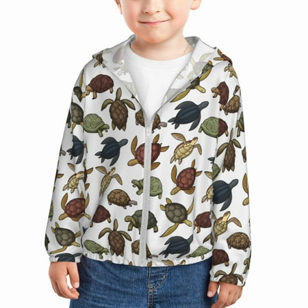Gaeub Various Turtle Print Athletic Sun Protection Hoodie for Kids Long Sleeve Outdoor UV Shirt Running Fishing Top for Boys Girls-3 Years
Gaeub Various Turtle Print Athletic Sun Protection Hoodie for Kids Long Sleeve Outdoor UV Shirt Running Fishing Top for Boys Girls-3 Years