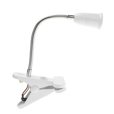 26cm E27 Clamp Lamp Base Desk LED Light Bulb Socket Holder with Switch Wire