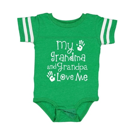 Inktastic Grandma Grandpa Love Me Girls Gift Baby Boy or Baby Girl Bodysuit