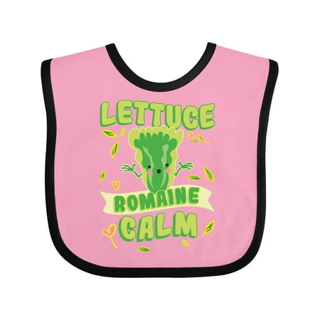 Inktastic Lettuce Romaine Calm Gift Baby Boy or Baby Girl Bib