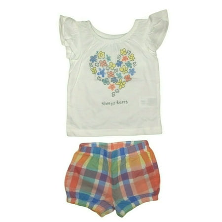 Baby Girls Two Piece Summer Short Set Outfit