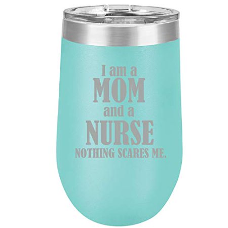 16 oz Double Wall Vacuum Insulated Stainless Steel Stemless Wine Tumbler Glass Coffee Travel Mug With Lid Nurse Mom Boss (Teal)
16 oz Double Wall Vacuum Insulated Stainless Steel Stemless Wine Tumbler Glass Coffee Travel Mug With Lid Nurse Mom Boss (Teal)