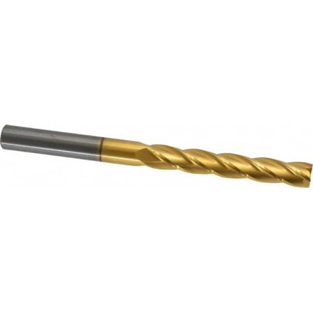 Hertel 1/2 3 LOC 1/2 Shank Diam 6 OAL 4 Flute Solid Carbide Square End Mill Single End TiN Finish Spiral Flute 30° Helix Centercutting Right Hand Cut Right Hand Flute
Hertel 1/2 3 LOC 1/2 Shank Diam 6 OAL 4 Flute Solid Carbide Square End Mill Single End TiN Finish Spiral Flute 30° Helix Centercutting Right Hand Cut Right Hand Flute