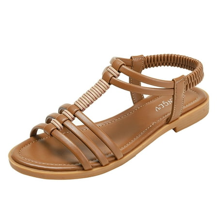 PMUYBHF White Sandals Women Comfortable Fashion Spring Summer Women Sandals Flat Open Toe Strap Open Toe Breathable and Comfortable Solid Elastic Strap Slip on Roman Style
PMUYBHF White Sandals Women Comfortable Fashion Spring Summer Women Sandals Flat Open Toe Strap Open Toe Breathable and Comfortable Solid Elastic Strap Slip on Roman Style