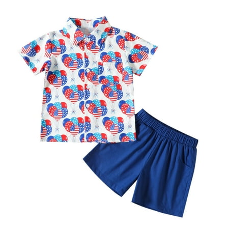 Virmaxy Toddler Baby Boys 4th of July Outfits 2 PC Set Kids Boys Independence Day American Flag Printed Tee Lapel Button Short Sleeve Tops Elastic Shorts 2 Piece Set Summer Outfits Blue-A 4T
Virmaxy Toddler Baby Boys 4th of July Outfits 2 PC Set Kids Boys Independence Day American Flag Printed Tee Lapel Button Short Sleeve Tops Elastic Shorts 2 Piece Set Summer Outfits Blue-A 4T