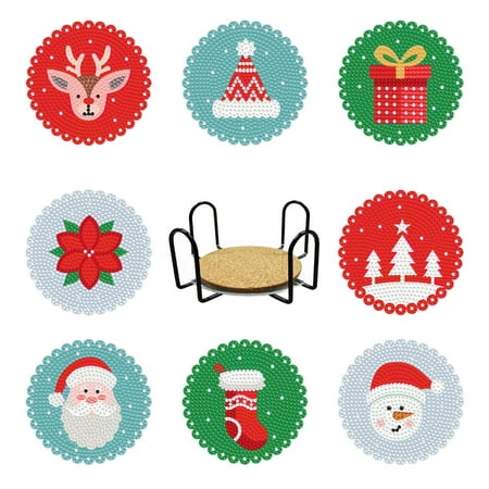 Sardfxul 8x Fashion DIY Diamonds Coaster Acrylic Insulated Pad Christmas Pattern Placemat
Sardfxul 8x Fashion DIY Diamonds Coaster Acrylic Insulated Pad Christmas Pattern Placemat