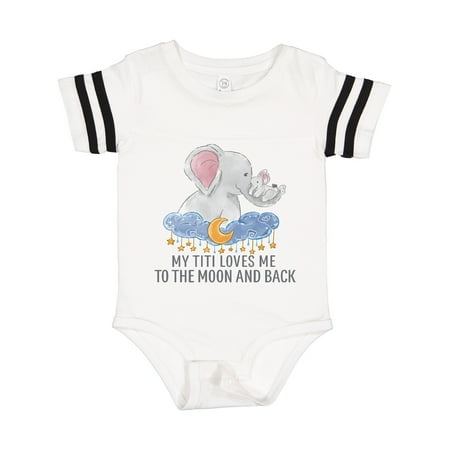 Inktastic My Titi Love Me to the Moon and Back Gift Baby Boy or Baby Girl Bodysuit
Inktastic My Titi Love Me to the Moon and Back Gift Baby Boy or Baby Girl Bodysuit