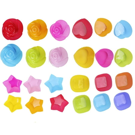 Binkne Clearance Silicone Baking Cups Cupcake Liners 24Pcs Reusable Silicone Including Round Rectanguar Square Flower Food Grade Silicone Multicolor Food Storage Storage Mould
Binkne Clearance Silicone Baking Cups Cupcake Liners 24Pcs Reusable Silicone Including Round Rectanguar Square Flower Food Grade Silicone Multicolor Food Storage Storage Mould