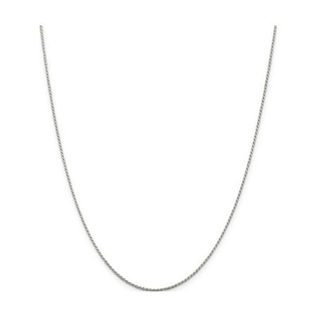 925 Sterling Silver 1.1mm Diamond-cut Rope Chain