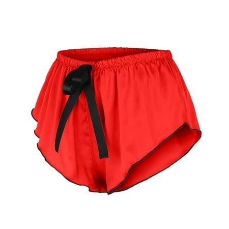 YUEHAO Womens Underwear Silk Satin Bow Pajamas Underwear Women s Shorts Sleepwear S-XXXL (Red)
YUEHAO Womens Underwear Silk Satin Bow Pajamas Underwear Women s Shorts Sleepwear S-XXXL (Red)