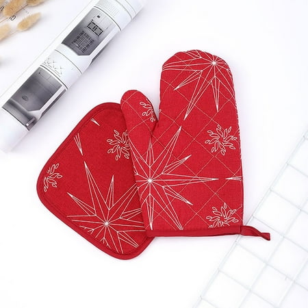 PGE Christmas Decorative Christmas Household Kitchen Supplies Microwave Oven Gloves Insulation Pad Set
PGE Christmas Decorative Christmas Household Kitchen Supplies Microwave Oven Gloves Insulation Pad Set