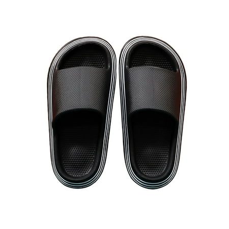 Audeban for Women Men Summer Slip On Slides Soft Thick Sole Non Slip Shower Sandals