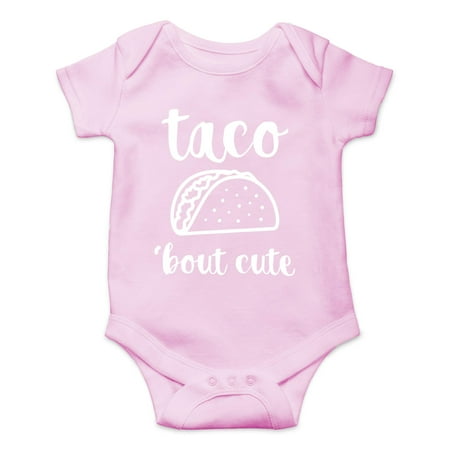 AW Fashions Taco Bout Cute - Funny Lil Adorable Tacos Mexican Food Lover - Cute One-Piece Infant Baby Bodysuit (Newborn Pink)
AW Fashions Taco Bout Cute - Funny Lil Adorable Tacos Mexican Food Lover - Cute One-Piece Infant Baby Bodysuit (Newborn Pink)
