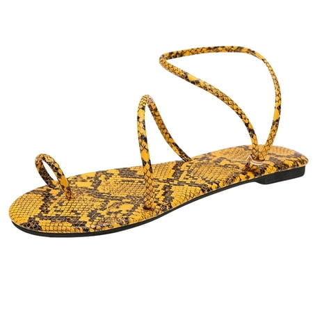 Sandals for Women Dressy Women s Snake Print Strap Flat Sandals Comfy Platform Casual Sandal Summer Beach Travel Slipper Flip Flops
Sandals for Women Dressy Women s Snake Print Strap Flat Sandals Comfy Platform Casual Sandal Summer Beach Travel Slipper Flip Flops