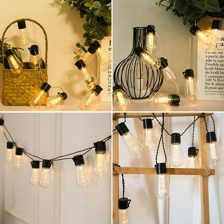 Ledander Edison light bulb string,Solar LED String Lights from Bulb Strings Waterproof Decorative Lights for Party Decorations Garden Yard Balcony,Party Wedding(Warm White-30 lights)
Ledander Edison light bulb string,Solar LED String Lights from Bulb Strings Waterproof Decorative Lights for Party Decorations Garden Yard Balcony,Party Wedding(Warm White-30 lights)