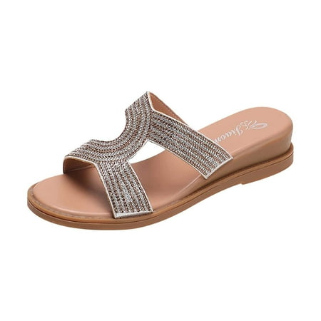 Spring Summer Rhinestone Slope With Sandals Thick Bottom A Word Roman Sandals Casual Shoes Footwear
Spring Summer Rhinestone Slope With Sandals Thick Bottom A Word Roman Sandals Casual Shoes Footwear
