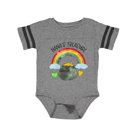Inktastic Nana s Treasure St. Patrick s Day Rainbow and Gold Gift Baby Boy or Baby Girl Bodysuit
Inktastic Nana s Treasure St. Patrick s Day Rainbow and Gold Gift Baby Boy or Baby Girl Bodysuit