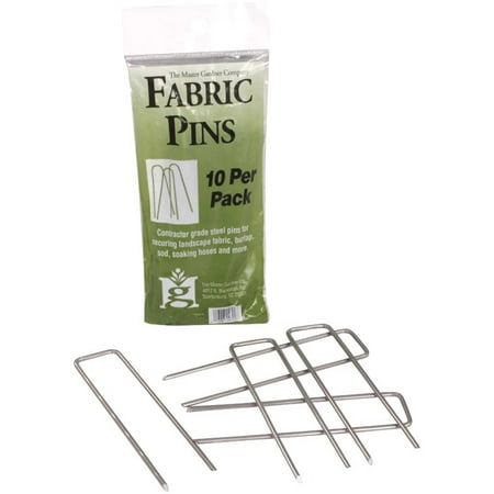 3 pieces-Master Gardner Steel 4.5 In. Landscape Fabric Pins (10-Pack)