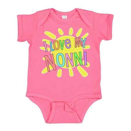 Inktastic I Love My Nonni- Sun and Rainbow Letters Gift Baby Boy or Baby Girl Bodysuit
Inktastic I Love My Nonni- Sun and Rainbow Letters Gift Baby Boy or Baby Girl Bodysuit