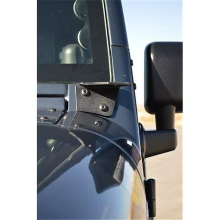 Lower Light Bracket for 2007-2016 JK Wrangler & Rubicon - Black