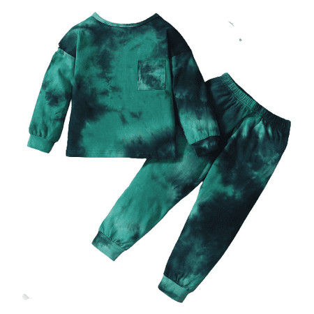 NZRVAWS 3T Toddler Baby Boys Outfits Long Sleeve Pocket Round Neck Tie-dye Top +Pants 2PCS Clothes Set 3-4T Green
NZRVAWS 3T Toddler Baby Boys Outfits Long Sleeve Pocket Round Neck Tie-dye Top +Pants 2PCS Clothes Set 3-4T Green