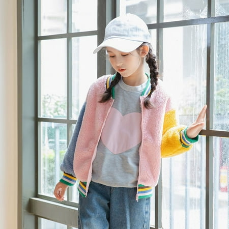 Cathalem Girls Floral Winter Coats Toddler Kids Girls Casual Zip Up Sports Splicing Fleece Jacket Coat Long Sleeve Kid Jackets Coat Pink 6-12 Months
Cathalem Girls Floral Winter Coats Toddler Kids Girls Casual Zip Up Sports Splicing Fleece Jacket Coat Long Sleeve Kid Jackets Coat Pink 6-12 Months