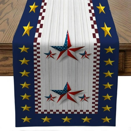 July 4th Independence Day Cotton Table Runner Dresser Scarves American USA Flag Day Theme Stars Red Stripe Table Runners for Dinning Table Holiday Farmhouse Dinner Kitchen Decoration-13x70 Inch
July 4th Independence Day Cotton Table Runner Dresser Scarves American USA Flag Day Theme Stars Red Stripe Table Runners for Dinning Table Holiday Farmhouse Dinner Kitchen Decoration-13x70 Inch